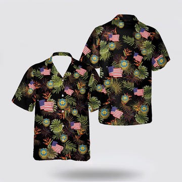 Army Hawaiian Shirt, US Army 141st Military Intelligence Battalion, 4th Of July Hawaiian Shirt, Military Hawaiian Shirt