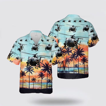 Army Hawaiian Shirt, US Army 160th Special Operations Aviation Regiment MH-6M Little Bird Hawaiian Shirt