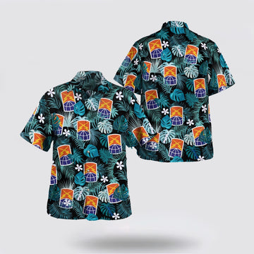 Army Hawaiian Shirt, US Army 160th Theater Signal BDE Hawaiian Shirt, Military Hawaiian Shirt