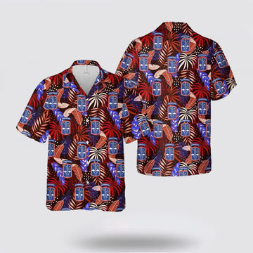 Army Hawaiian Shirt, US Army 172nd Infantry Brigade Airborne Hawaiian Shirt, Military Hawaiian Shirt