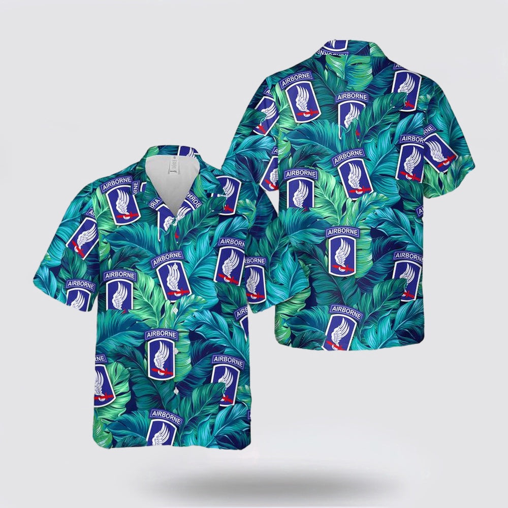 Army Hawaiian Shirt, US Army 173rd Airborne Brigade Hawaiian Shirt, Military Hawaiian Shirt