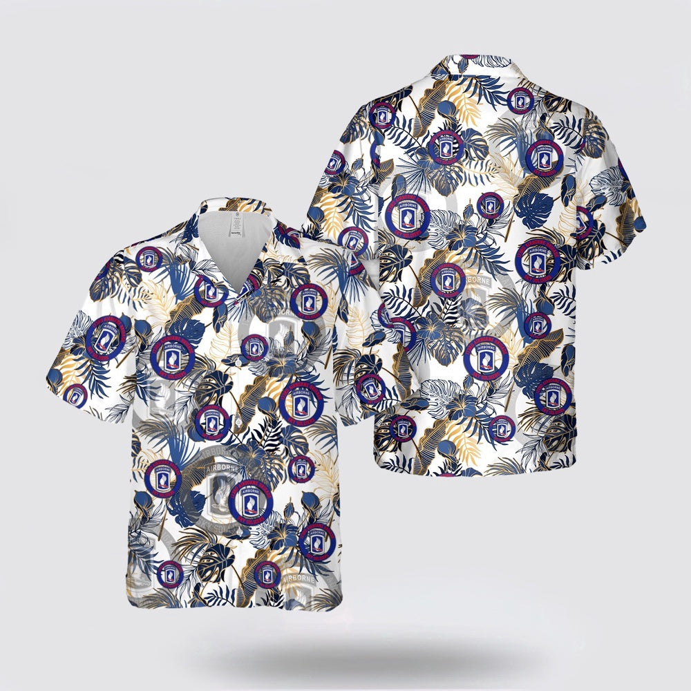 Army Hawaiian Shirt, US Army 173rd Airborne Brigade Sky Soldiers Hawaiian Shirt, Military Hawaiian Shirt