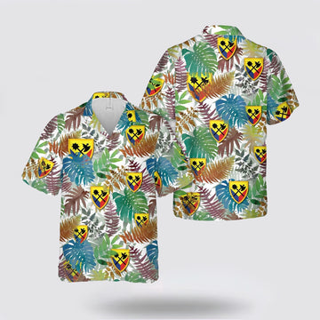 Army Hawaiian Shirt, US Army 194th Armored Brigade Hawaiian Shirt, Military Hawaiian Shirt