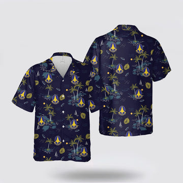 Army Hawaiian Shirt, US Army 197th Infantry Brigade Hawaii Shirt, Military Hawaiian Shirt