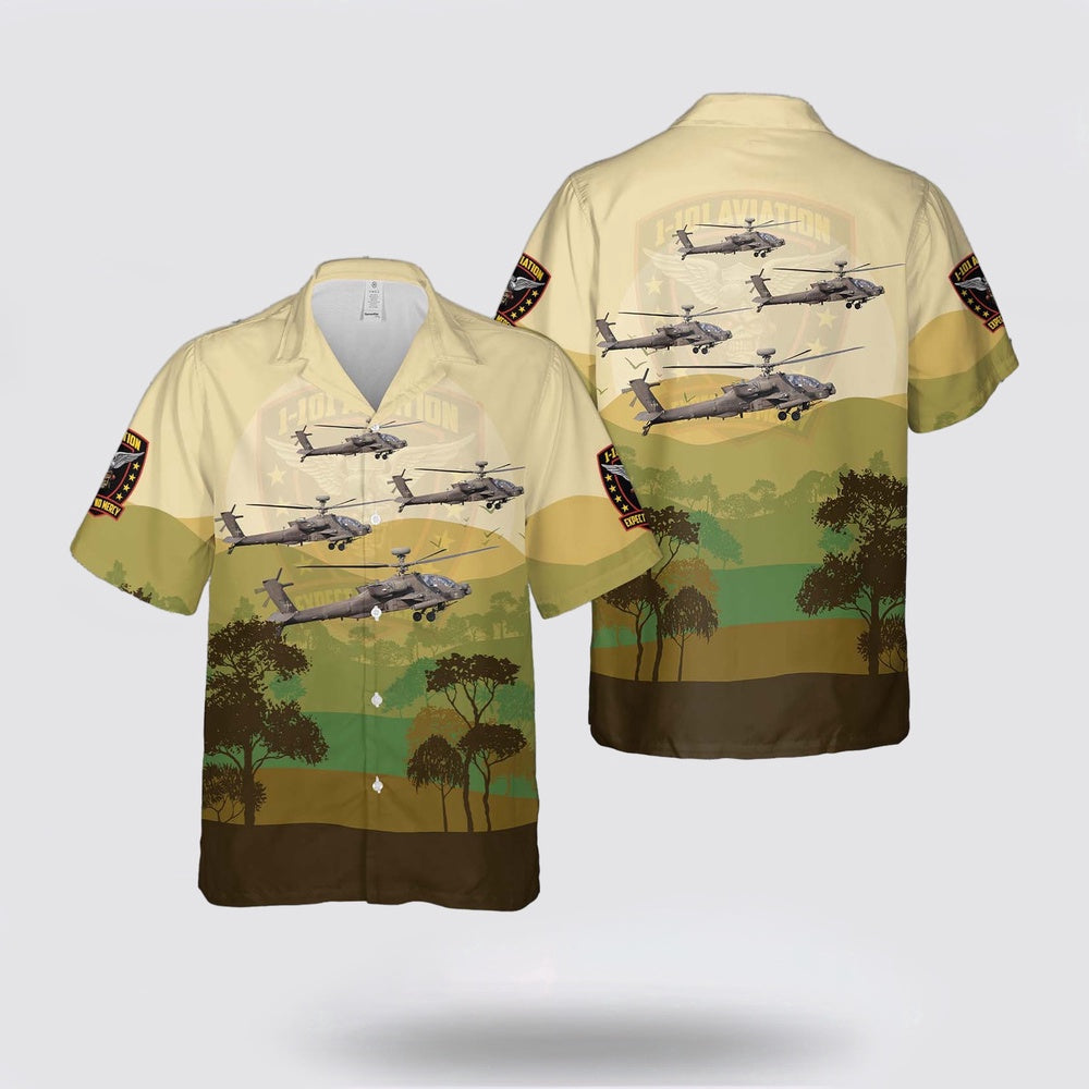 Army Hawaiian Shirt, US Army 1st Battalion, 101st Aviation Regiment Expect No Mercy Hawaiian Shirt, Military Hawaiian Shirt