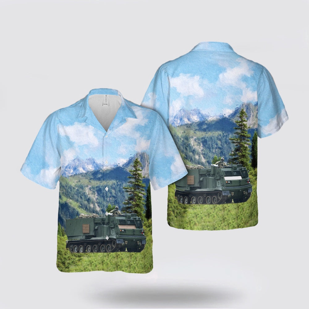 Army Hawaiian Shirt, US Army 1st Battalion, 6th Field Artillery Regiment, 41st Field Artillery Brigade (FAB) Hawaiian Shirt