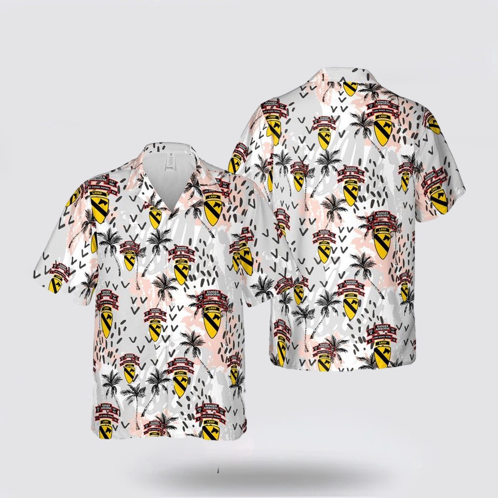 Army Hawaiian Shirt, US Army 1st Cavalry Long Range Recon Patrol Hawaiian Shirt, Military Hawaiian Shirt