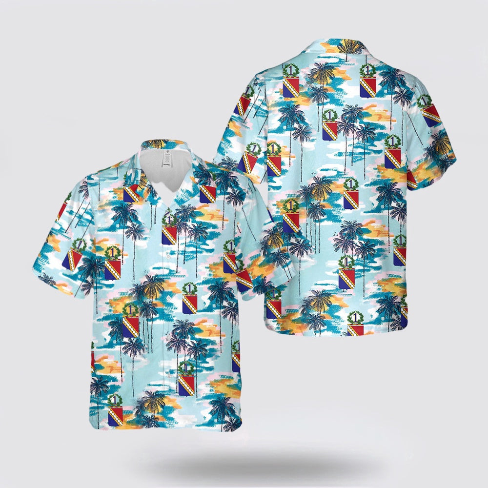 Army Hawaiian Shirt, US Army 1st Infantry Regiment Hawaiian Shirt, Military Hawaiian Shirt