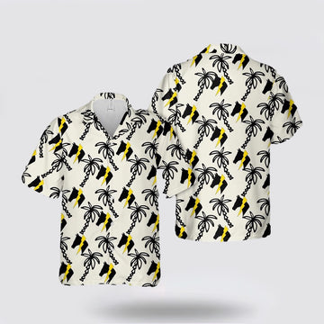 Army Hawaiian Shirt, US Army 2-12 CAV “THUNDERHORSE” Battalion Hawaiian Shirt, Military Hawaiian Shirt