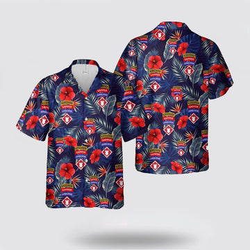 Army Hawaiian Shirt, US Army 20th Engineer Brigade-Airborne Ranger Sapper Hawaiian Shirt, Military Hawaiian Shirt