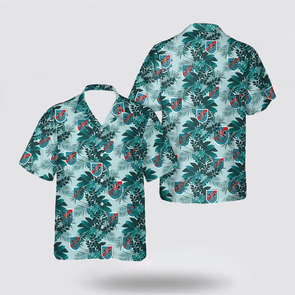 Army Hawaiian Shirt, US Army 20th Special Forces Group Hawaiian Shirt, Military Hawaiian Shirt