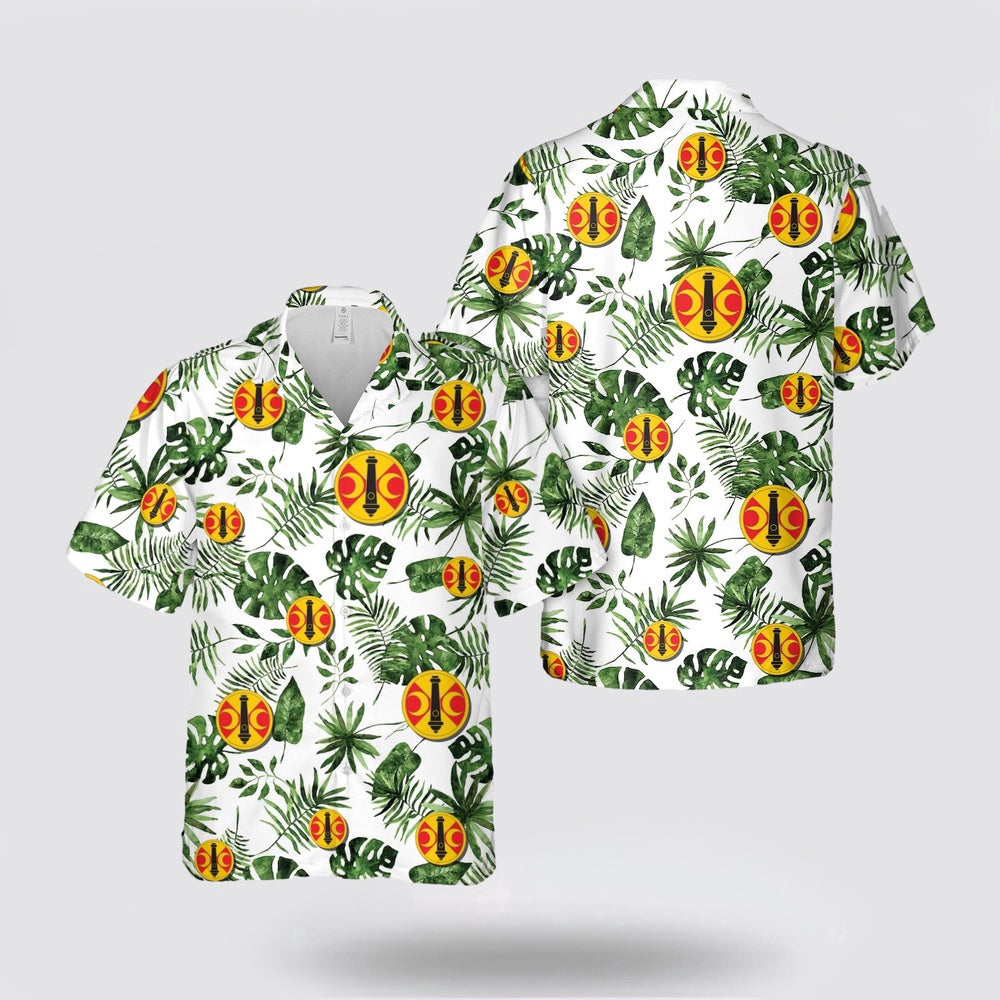 Army Hawaiian Shirt, US Army 210th Field Artillery Brigade Hawaiian Shirt, Military Hawaiian Shirt