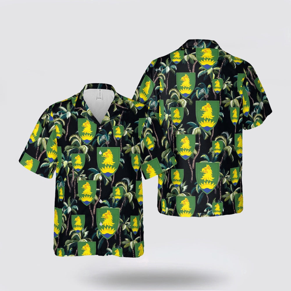 Army Hawaiian Shirt, US Army 221st Military Police Brigade Hawaiian Shirt, Military Hawaiian Shirt