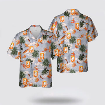Army Hawaiian Shirt, US Army 22nd Signal Brigade Hawaiian Shirt, Military Hawaiian Shirt