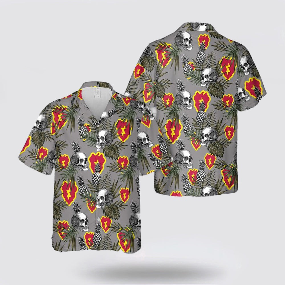 Army Hawaiian Shirt, US Army 25th Infantry Division Sustainment Brigade Hawaiian Shirt, Military Hawaiian Shirt