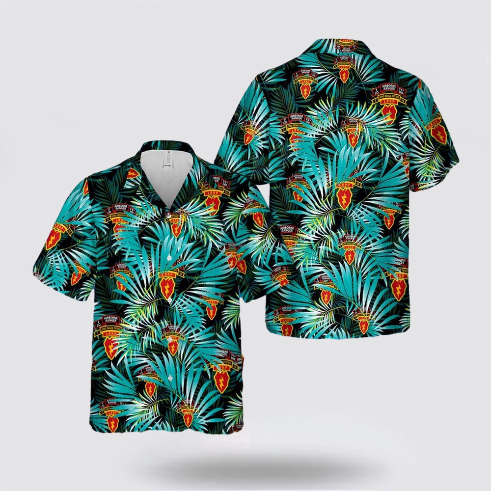 Army Hawaiian Shirt, US Army 25th Infantry Ranger Long Range Patrol Hawaiian Shirt, Military Hawaiian Shirt