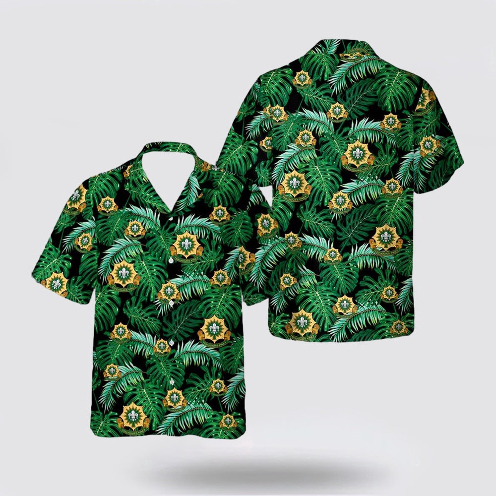 Army Hawaiian Shirt, US Army 2nd Cavalry Regiment Hawaiian Shirt, Military Hawaiian Shirt