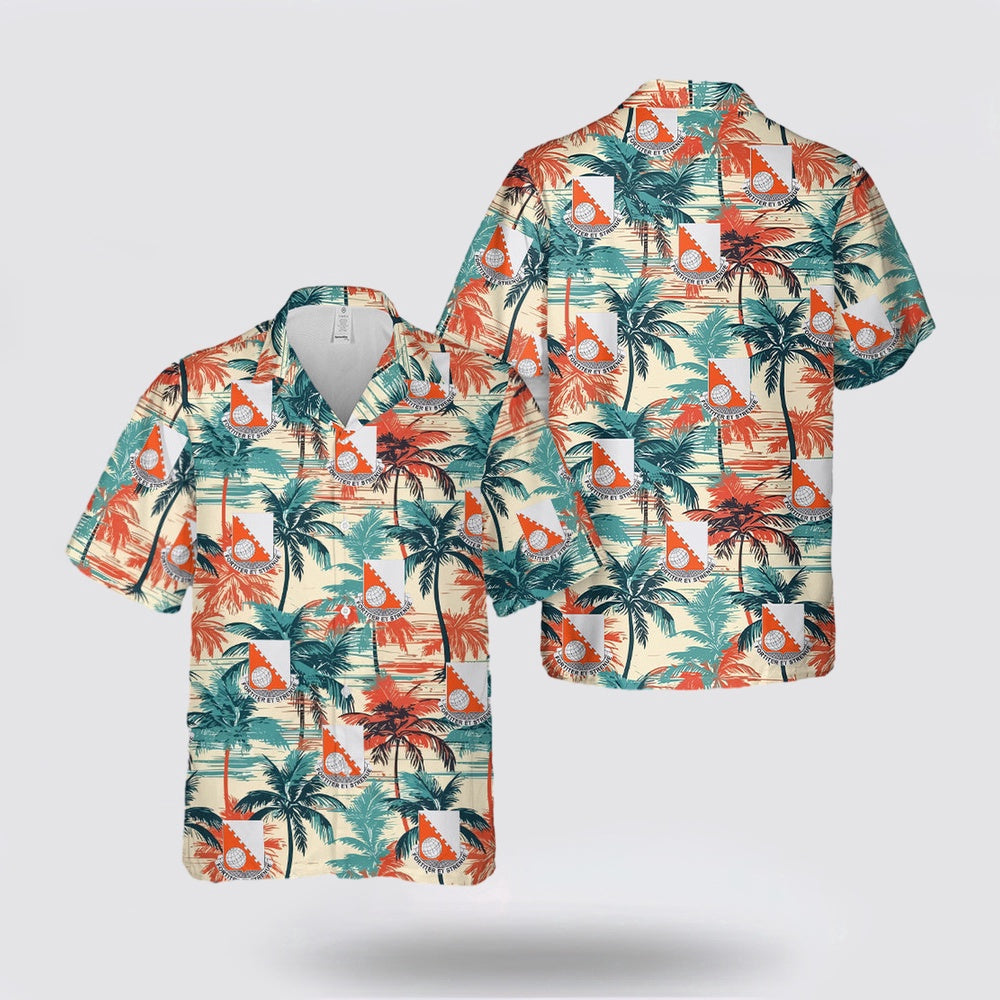 Army Hawaiian Shirt, US Army 30th Signal Battalion Hawaiian Shirt, Military Hawaiian Shirt