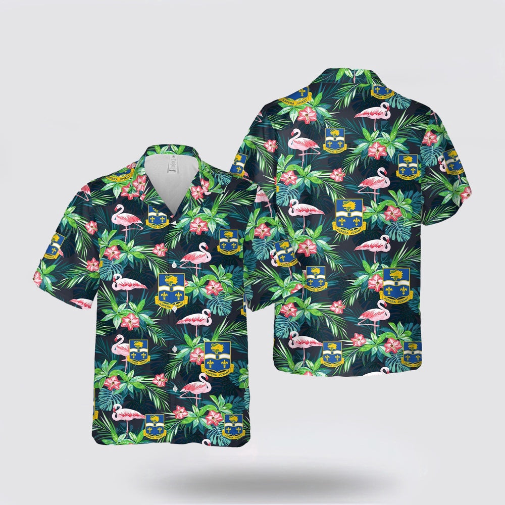 Army Hawaiian Shirt, US Army 326th Glider Infantry Regiment Hawaiian Shirt, Military Hawaiian Shirt