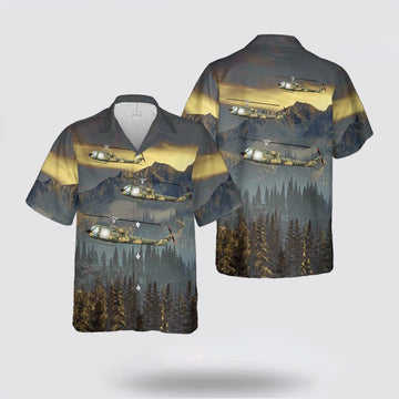 Army Hawaiian Shirt, US Army 335th Assault Helicopter Company UH-1B Horse Thief Hawaiian Shirt, Military Hawaiian Shirt