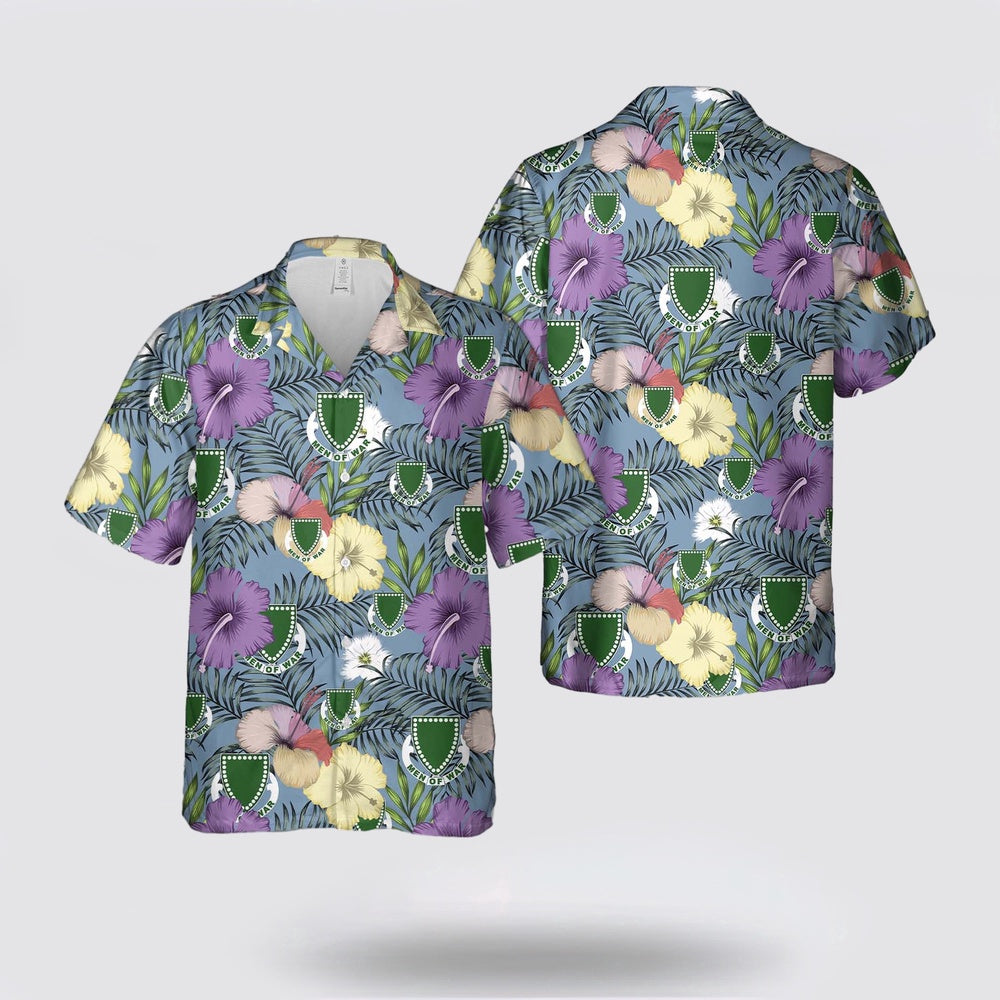 Army Hawaiian Shirt, US Army 33rd Armor Regiment Men of war Hawaiian Shirt, Military Hawaiian Shirt