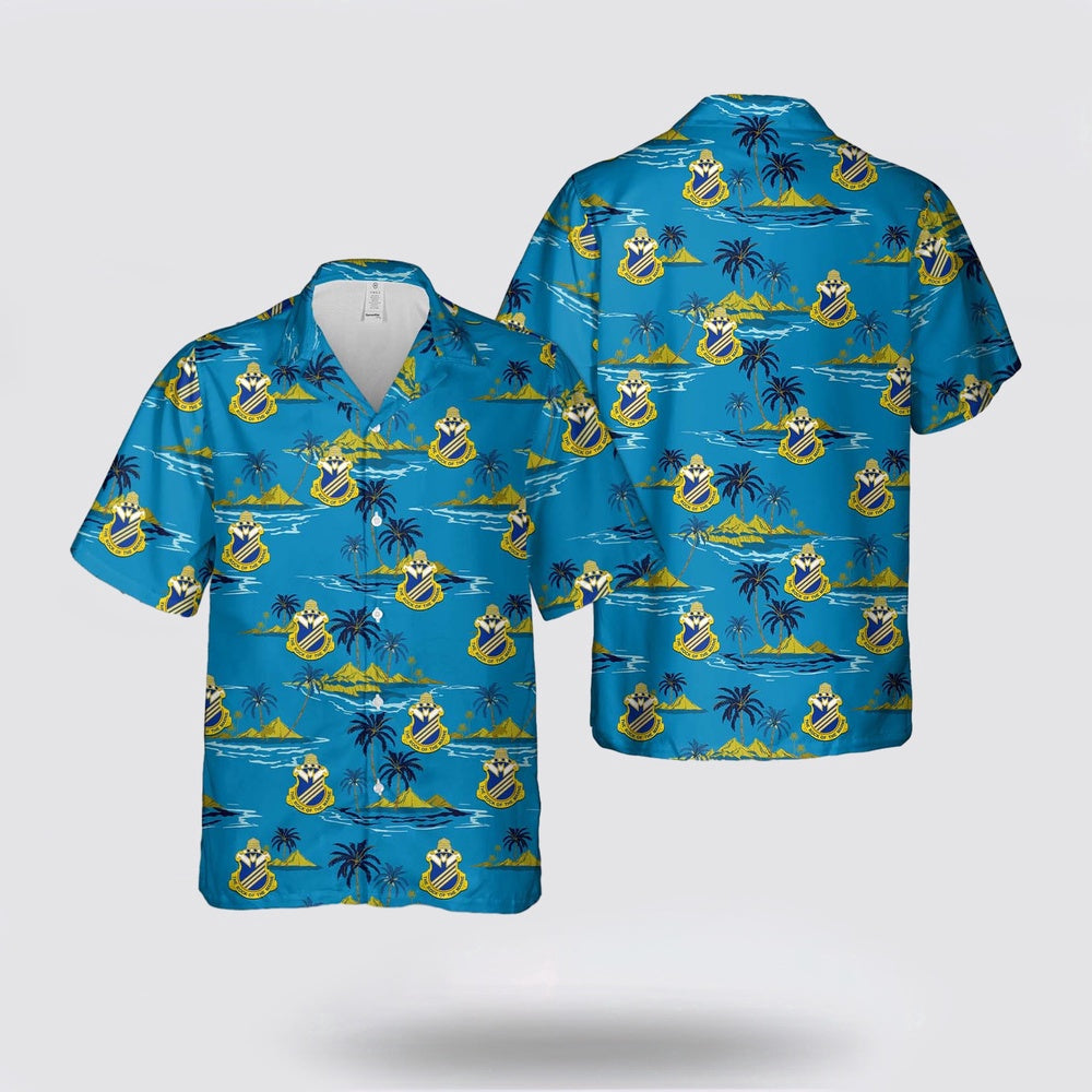 Army Hawaiian Shirt, US Army 38th Infantry Regiment (United States) Hawaiian Shirt, Military Hawaiian Shirt
