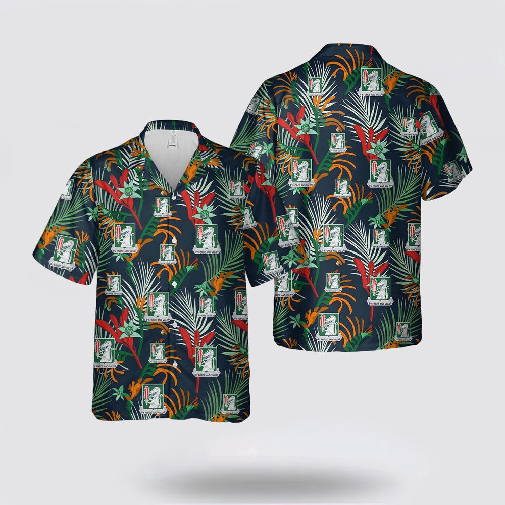 Army Hawaiian Shirt, US Army 40th Cavalry Regiment Hawaiian Shirt, Military Hawaiian Shirt