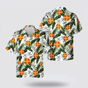 Army Hawaiian Shirt, US Army 428th Field Artillery Brigade Hawaiian Shirt, Military Hawaiian Shirt