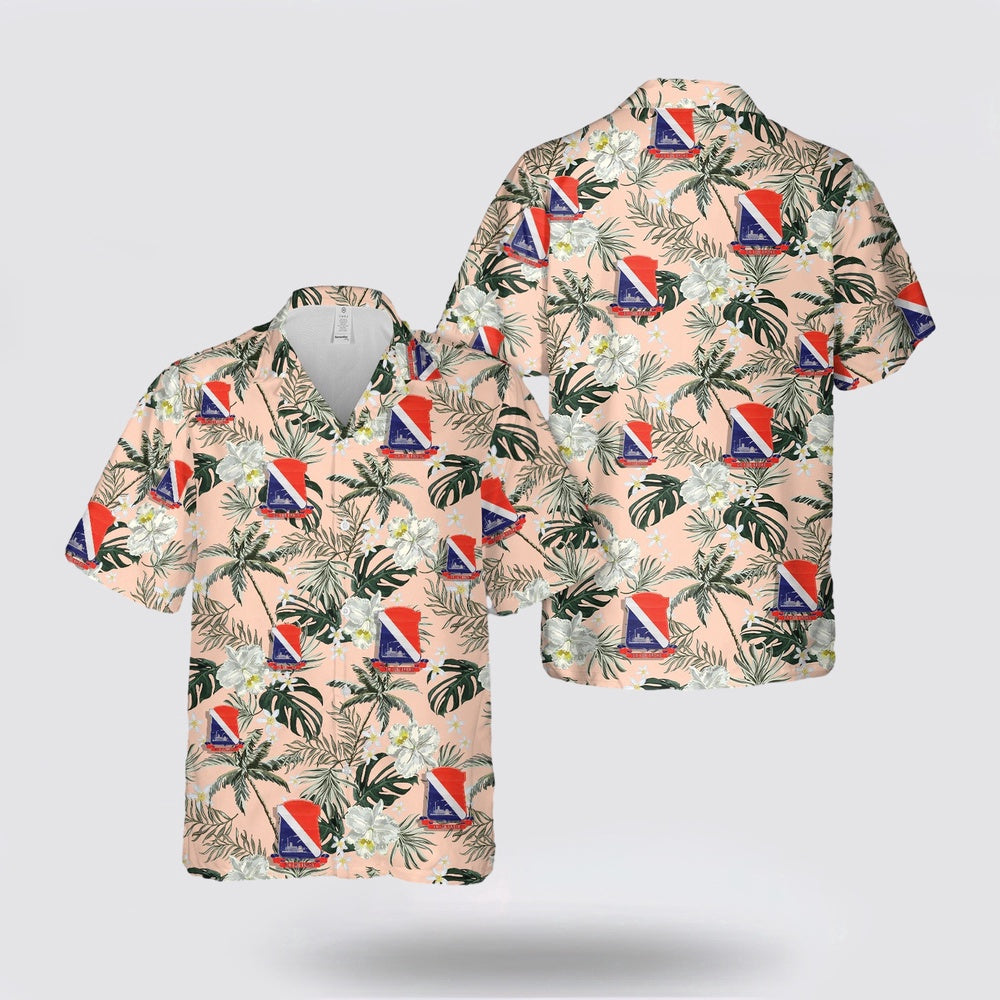 Army Hawaiian Shirt, US Army 442nd Infantry Regiment Hawaiian Shirt, Military Hawaiian Shirt