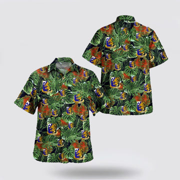 Army Hawaiian Shirt, US Army 48th Infantry Regiment Hawaiian Shirt, Military Hawaiian Shirt
