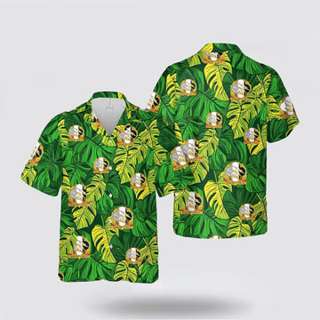 Army Hawaiian Shirt, US Army 4th Psychological Operations Group (Airborne) (4th POG)(A) Hawaiian Shirt, Military Hawaiian Shirt