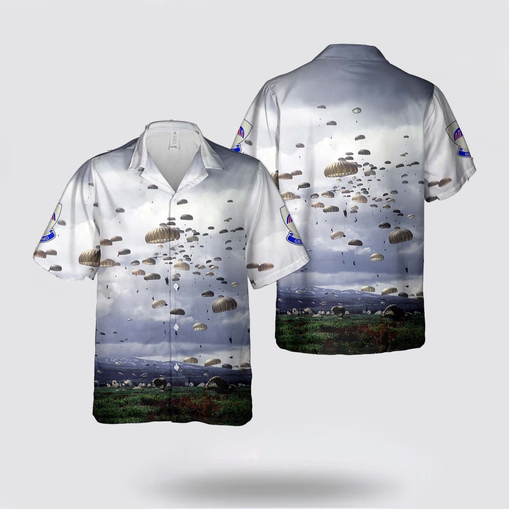 Army Hawaiian Shirt, US Army 501st Infantry Regiment (United States) Parachute jumps in Alaska Hawaiian Shirt, Military Hawaiian Shirt