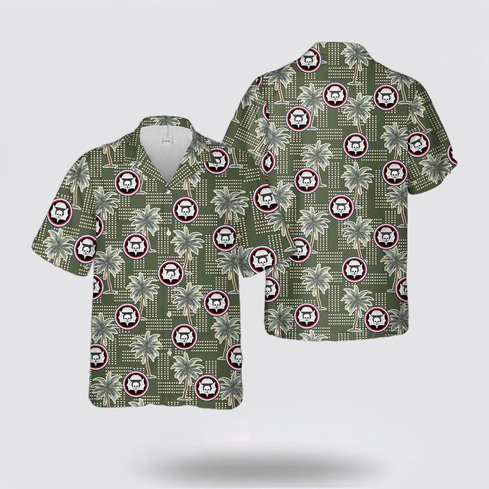 Army Hawaiian Shirt, US Army 502nd Parachute Infantry Regiment (Widow Makers) Hawaiian Shirt, Military Hawaiian Shirt
