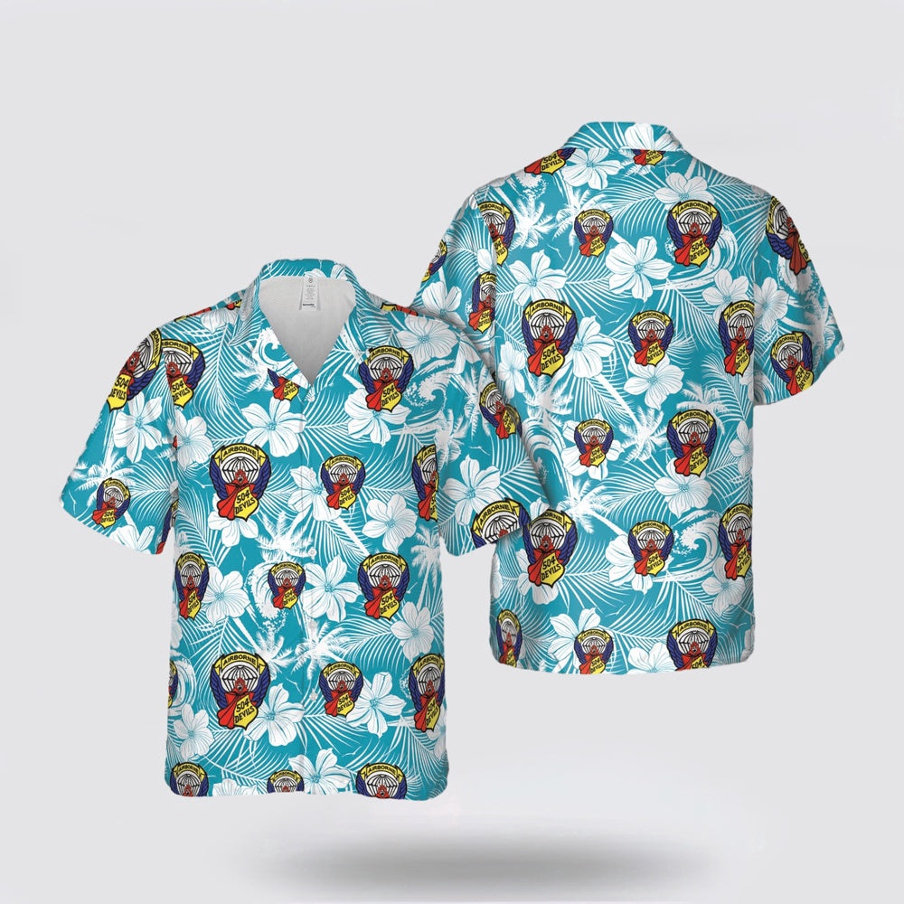 Army Hawaiian Shirt, US Army 504Th Airborne Infantry Division Hawaiian Shirt, Military Hawaiian Shirt
