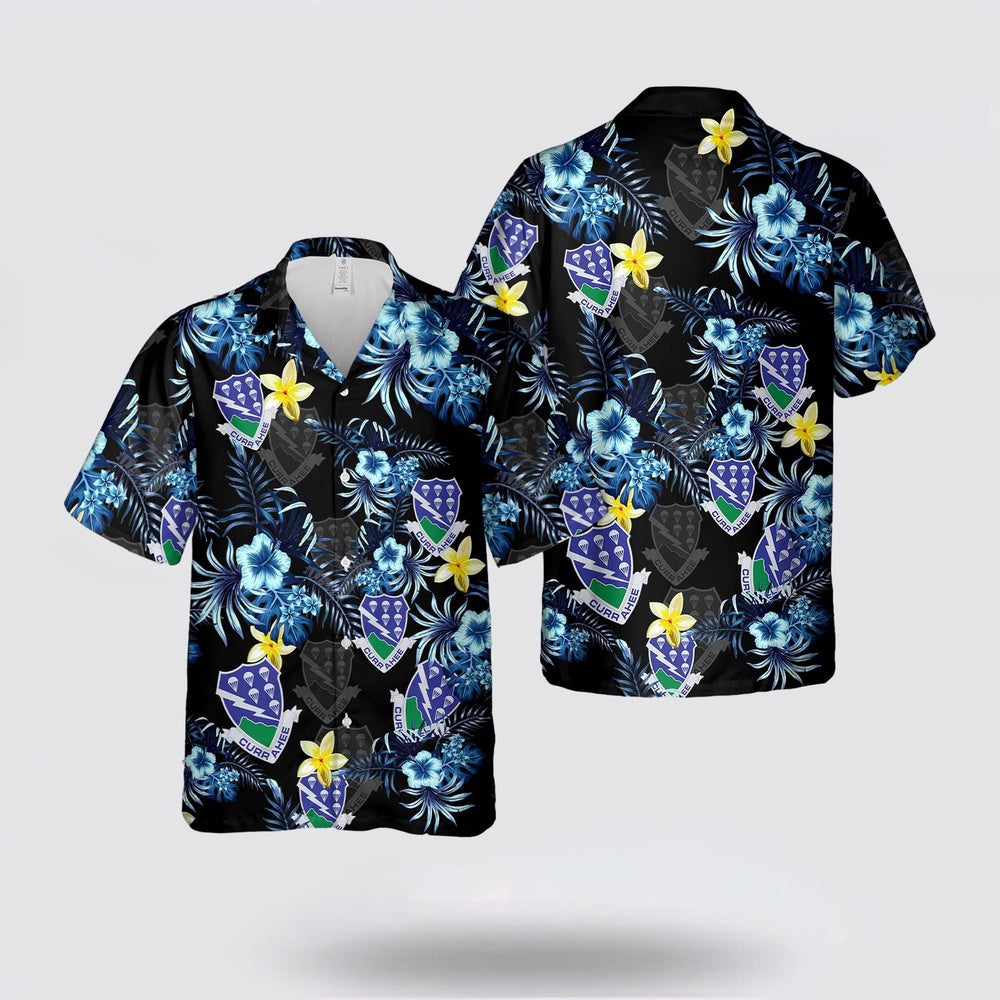Army Hawaiian Shirt, US Army 506th Parachute Airborne Infantry Regiment Hawaiian Shirt, Military Hawaiian Shirt