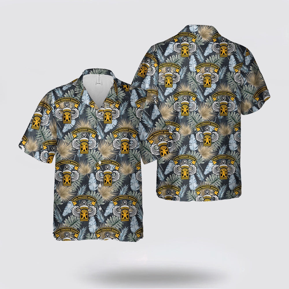 Army Hawaiian Shirt, US Army 509th Parachute Infantry Regiment Airborne With Master Wing Hawaiian Shirt, Military Hawaiian Shirt