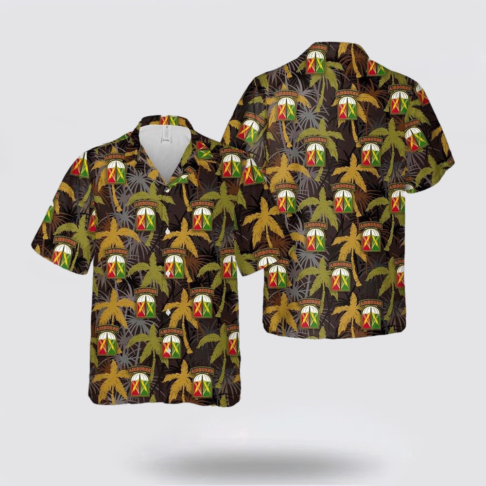 Army Hawaiian Shirt, US Army 528th Sustainment Brigade (Special Operations) (Airborne) Hawaiian Shirt, Military Hawaiian Shirt