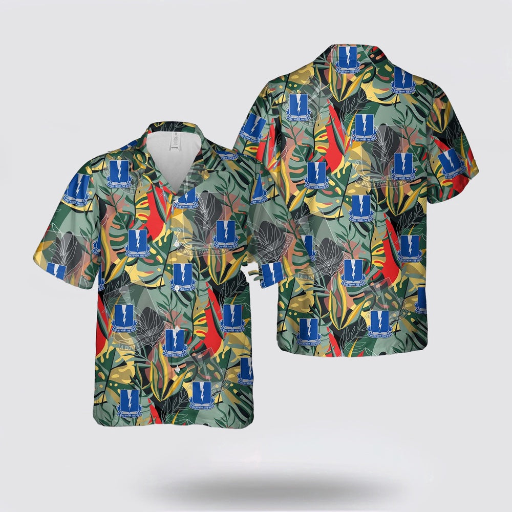 Army Hawaiian Shirt, US Army 550th Parachute Airborne Infantry Regiment Hawaiian Shirt, Military Hawaiian Shirt