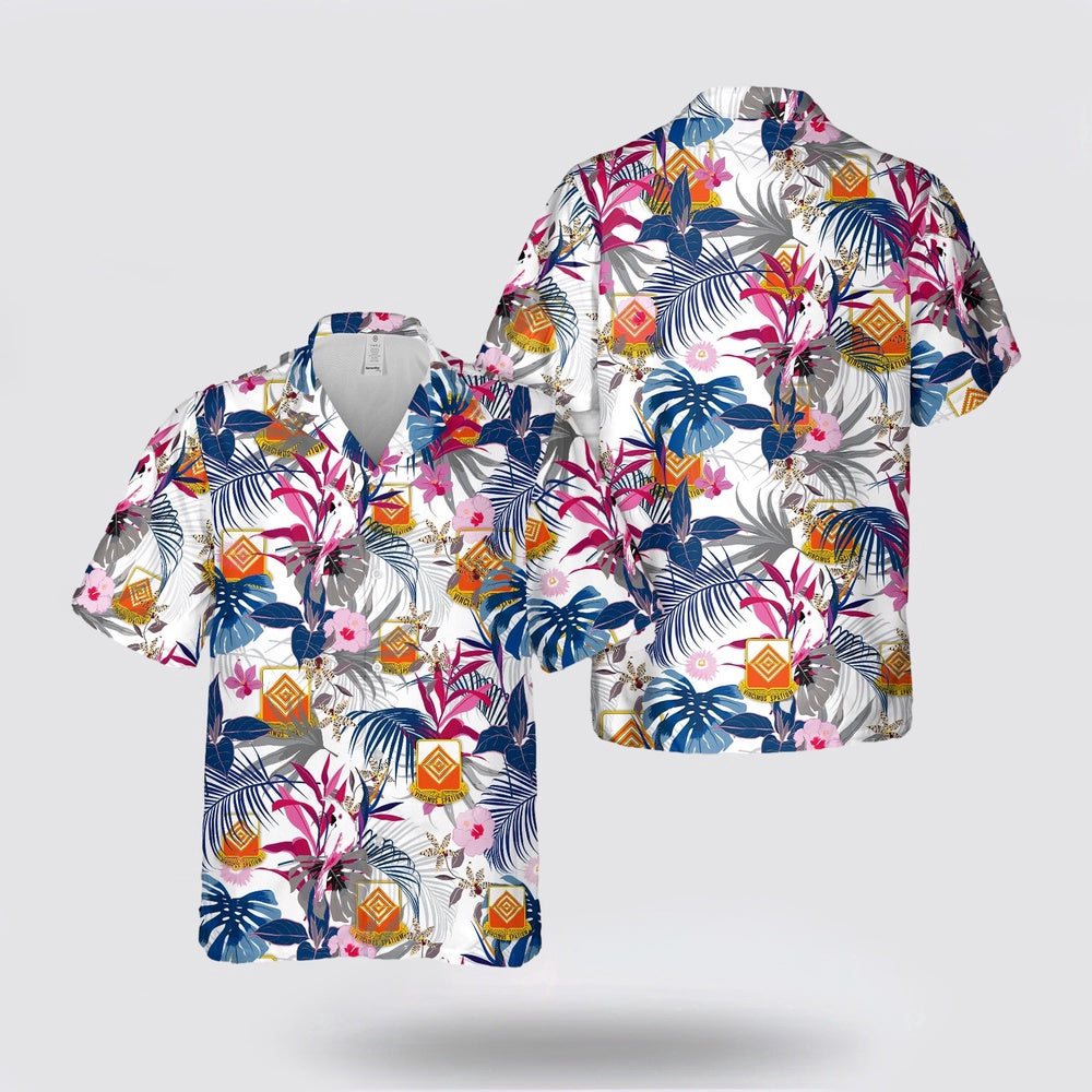 Army Hawaiian Shirt, US Army 57th Expeditionary Signal Battalion Hawaiian Shirt, Military Hawaiian Shirt