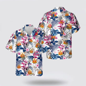 Army Hawaiian Shirt, US Army 57th Expeditionary Signal Battalion Hawaiian Shirt, Military Hawaiian Shirt