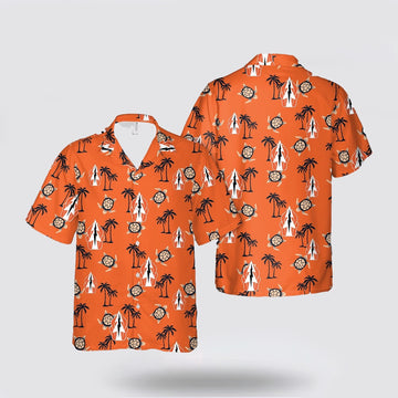 Army Hawaiian Shirt, US Army 57th Signal Company Hawaiian Shirt, Military Hawaiian Shirt