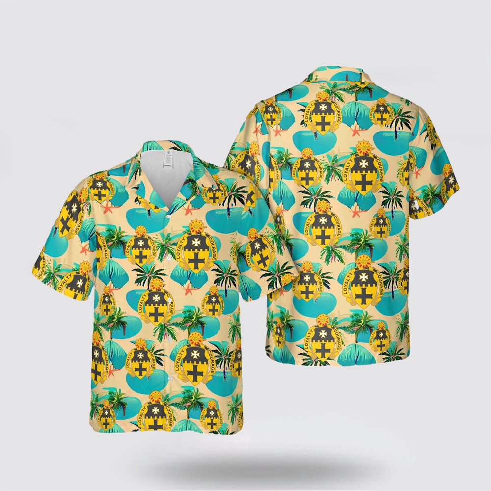 Army Hawaiian Shirt, US Army 5th Cavalry Regiment Hawaiian Shirt, Military Hawaiian Shirt