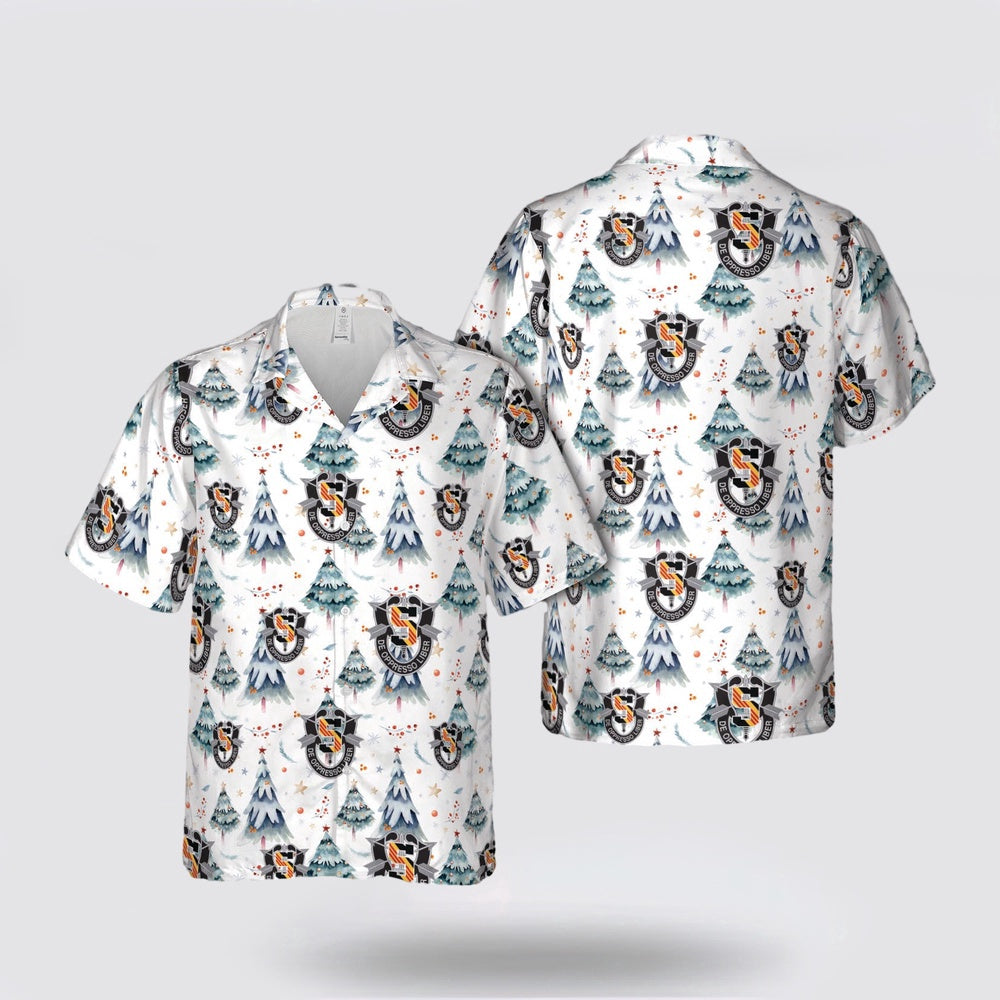 Army Hawaiian Shirt, US Army 5th Special Forces Group (5th SFG) Christmas Hawaiian Shirt