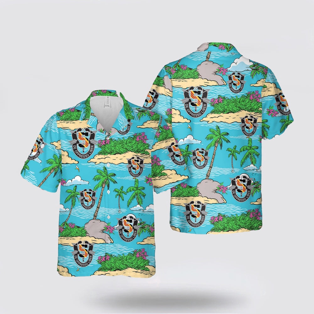 Army Hawaiian Shirt, US Army 5th Special Forces Group (5th SFG) Hawaiian Shirt