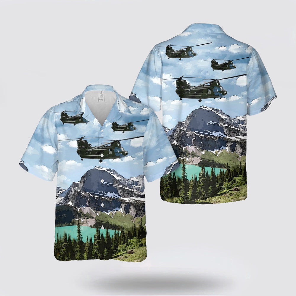 Army Hawaiian Shirt, US Army 62nd AVIATION COMPANY The Happy Hookers CH-47 Hawaiian Shirt, Military Hawaiian Shirt