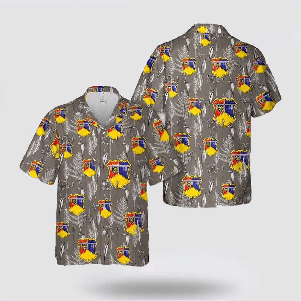 Army Hawaiian Shirt, US Army 66th Armor Regiment Hawaiian Shirt, Military Hawaiian Shirt