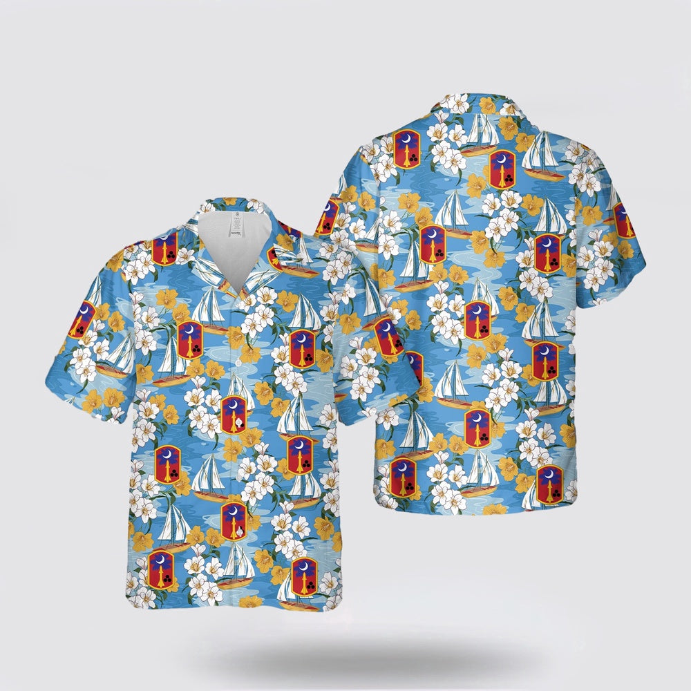 Army Hawaiian Shirt, US Army 678th Air Defense Artillery Brigade Hawaiian Shirt, Military Hawaiian Shirt