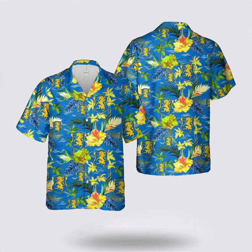 Army Hawaiian Shirt, US Army 6th Cavalry Regiment Hawaiian Shirt, Military Hawaiian Shirt