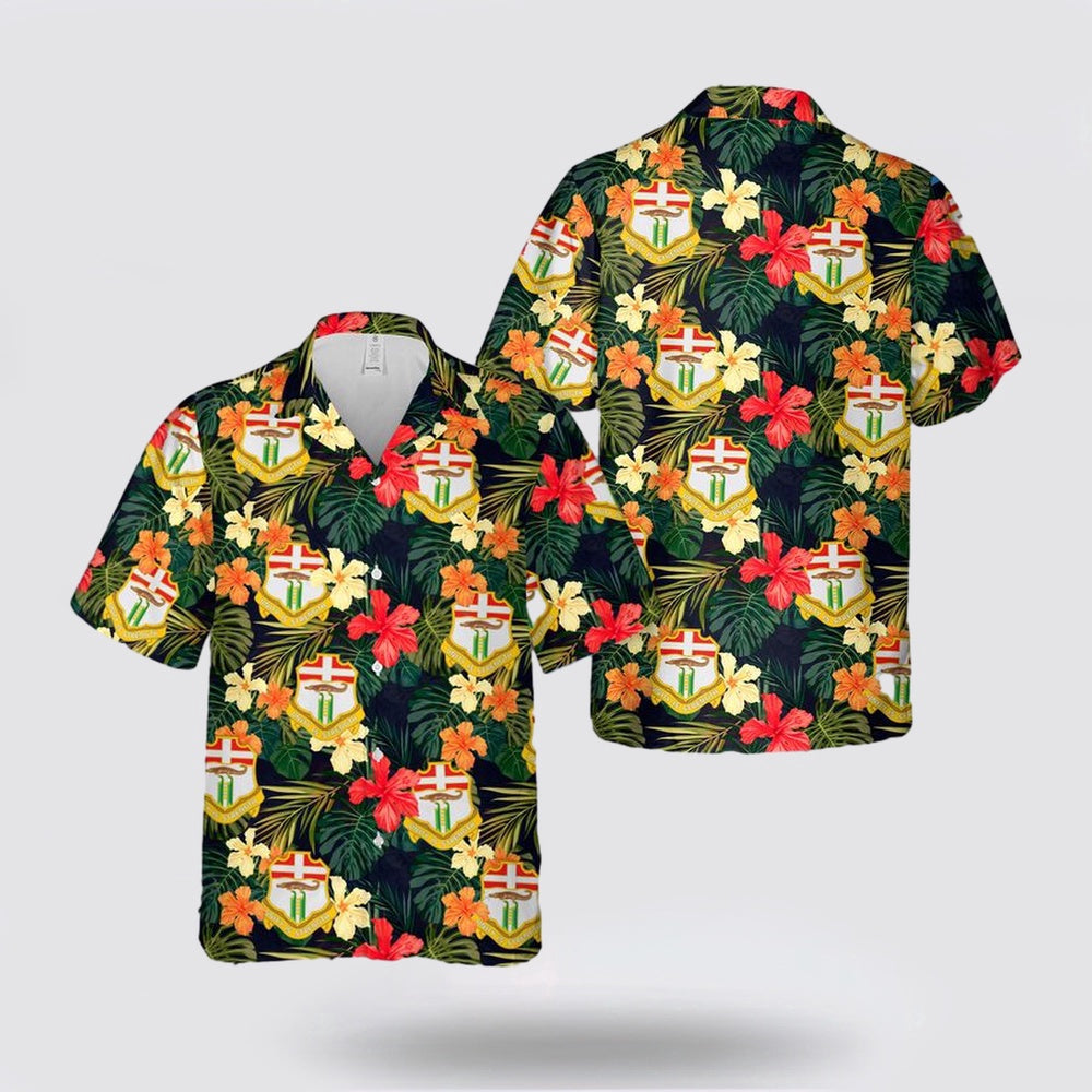 Army Hawaiian Shirt, US Army 6th Infantry Regiment Hawaiian Shirt, Military Hawaiian Shirt