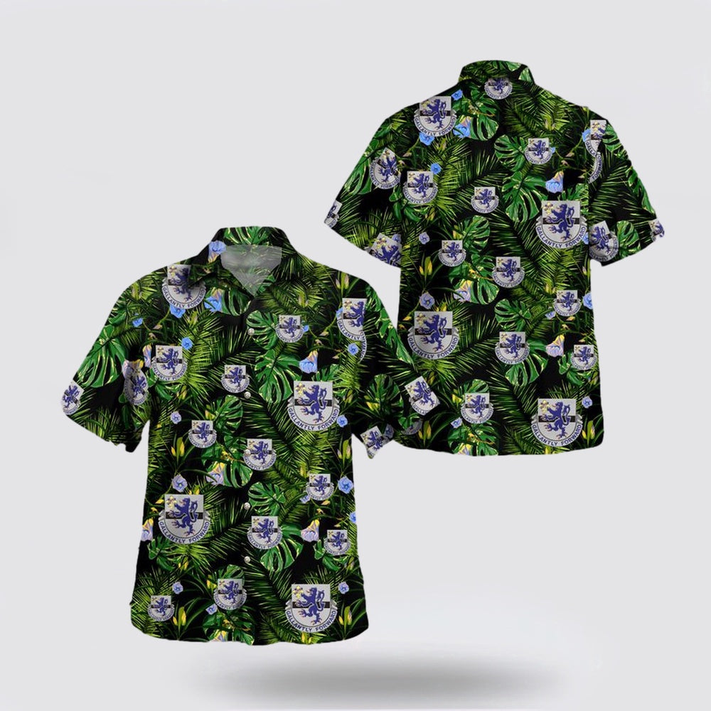 Army Hawaiian Shirt, US Army 71st Cavalry Regiment Hawaiian Shirt, Military Hawaiian Shirt
